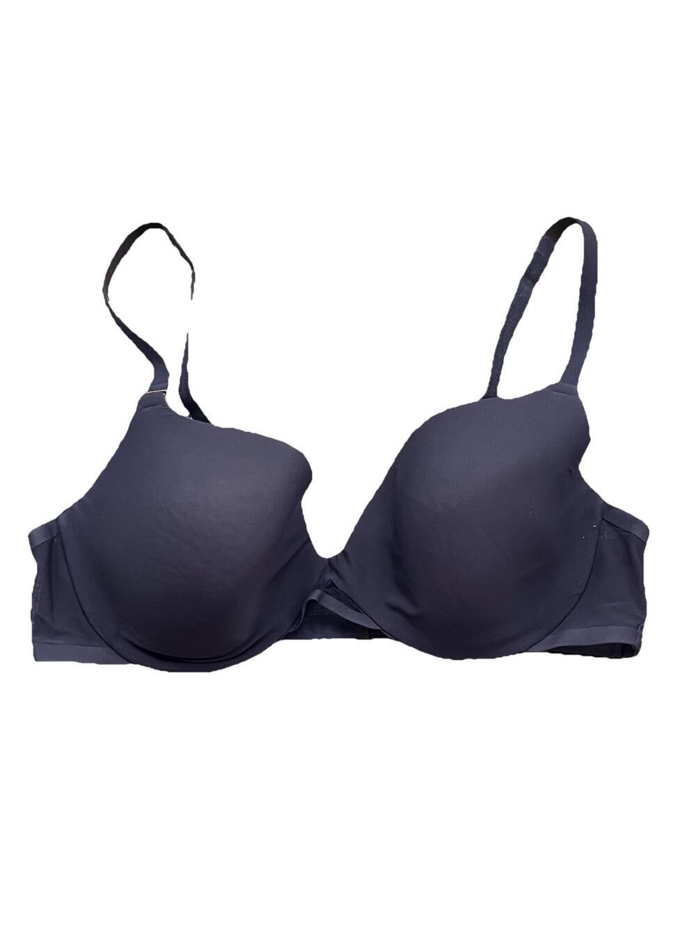 Soma Grey Bra 36D T-Shirt Bra Smooth Underwire Vanishing Back Smoothing